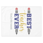 Gepersonaliseerde Beste Leraar Ooit - Gepersonalis Tafelkleed (Voorkant (Horizontaal))