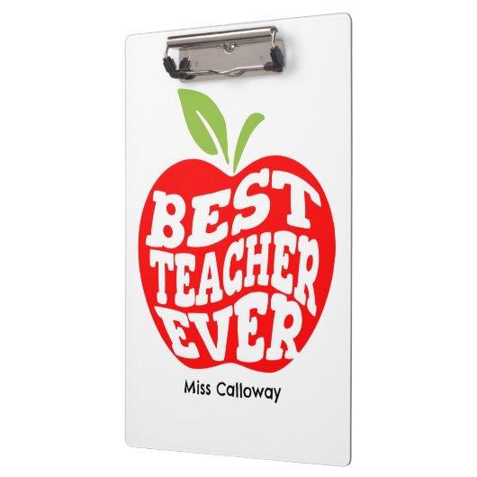 Gepersonaliseerde beste leraar ooit klembord (Links)