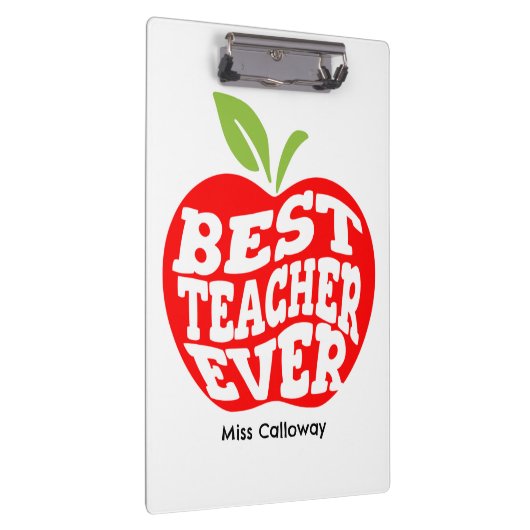 Gepersonaliseerde beste leraar ooit klembord (Rechts)