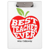Gepersonaliseerde beste leraar ooit klembord (Voorkant)