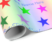 Gepersonaliseerde Beste Leraar Ooit Leuke Rainbow Cadeaupapier (Rol Hoek)