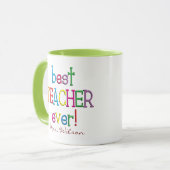 Gepersonaliseerde beste leraar ooit mok (Voorkant links)