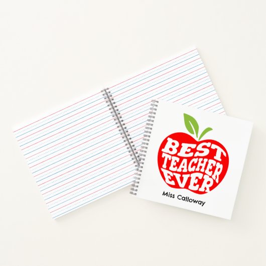 Gepersonaliseerde beste leraar ooit notitieboek (Binnen)