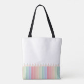 Gepersonaliseerde beste leraar ooit Rainbow Teache Tote Bag (Achterkant)