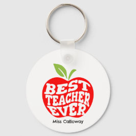 Gepersonaliseerde beste leraar ooit sleutelhanger