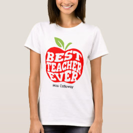 Gepersonaliseerde beste leraar ooit t-shirt