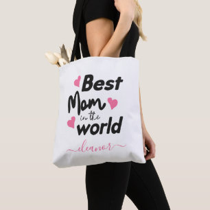 Gepersonaliseerde Beste Mam In De Wereld Moeder's  Tote Bag