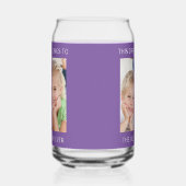 Gepersonaliseerde beste mam ooit foto Paarse Blikvorm Glas (Links)