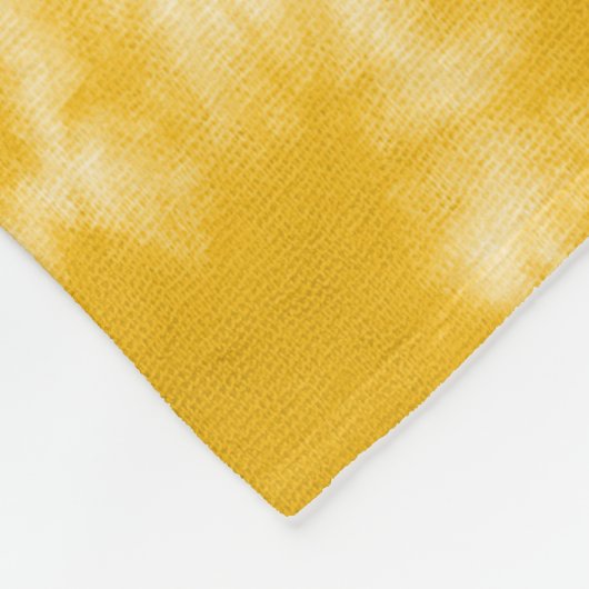 Gepersonaliseerde Beste Mam Ooit Gele Tie Dye Fleece Deken (Hoek)