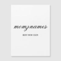 Gepersonaliseerde Beste Mam Ooit Kalligrafie Naam