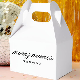 Gepersonaliseerde Beste Mam Ooit Kalligrafie Naam Bedankdoosjes