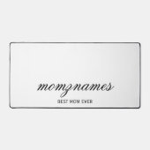 Gepersonaliseerde Beste Mam Ooit Kalligrafie Naam Bureaumat (Voorkant)
