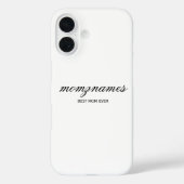 Gepersonaliseerde Beste Mam Ooit Kalligrafie Naam Case-Mate iPhone Case (Achterkant)