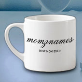 Gepersonaliseerde Beste Mam Ooit Kalligrafie Naam Espresso Kop