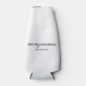 Gepersonaliseerde Beste Mam Ooit Kalligrafie Naam Flesjeskoeler (Voorkant)