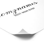 Gepersonaliseerde Beste Mam Ooit Kalligrafie Naam Foto Afdruk (Hoek)