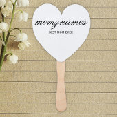 Gepersonaliseerde Beste Mam Ooit Kalligrafie Naam Handwaaier