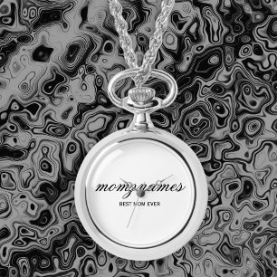 Gepersonaliseerde Beste Mam Ooit Kalligrafie Naam Horloge