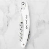 Gepersonaliseerde Beste Mam Ooit Kalligrafie Naam Kurkentrekker (Voorkant)