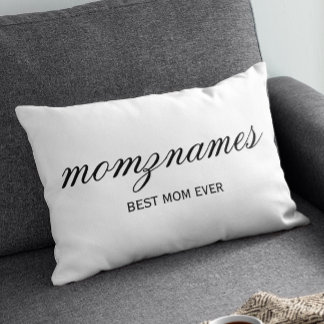 Gepersonaliseerde Beste Mam Ooit Kalligrafie Naam Kussensloop