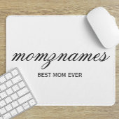 Gepersonaliseerde Beste Mam Ooit Kalligrafie Naam Muismat