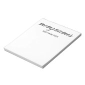 Gepersonaliseerde Beste Mam Ooit Kalligrafie Naam Notitieblok (Linkerzijde)