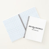 Gepersonaliseerde Beste Mam Ooit Kalligrafie Naam Notitieboek (Binnen)