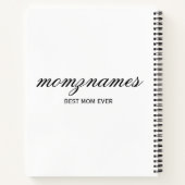 Gepersonaliseerde Beste Mam Ooit Kalligrafie Naam Notitieboek (Achterkant)
