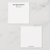 Gepersonaliseerde Beste Mam Ooit Kalligrafie Naam Notitiekaartje (Voorkant / Achterkant)