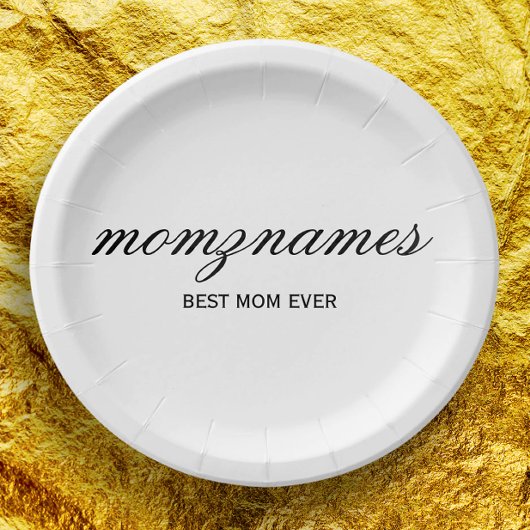 Gepersonaliseerde Beste Mam Ooit Kalligrafie Naam Papieren Bordje