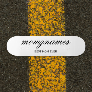 Gepersonaliseerde Beste Mam Ooit Kalligrafie Naam Persoonlijk Skateboard