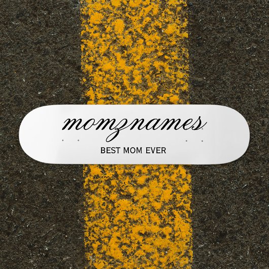 Gepersonaliseerde Beste Mam Ooit Kalligrafie Naam Persoonlijk Skateboard