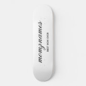 Gepersonaliseerde Beste Mam Ooit Kalligrafie Naam Persoonlijk Skateboard (Voorkant)