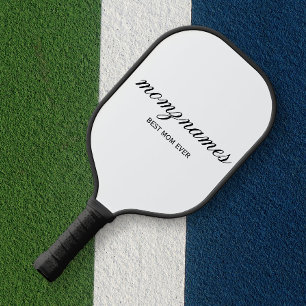Gepersonaliseerde Beste Mam Ooit Kalligrafie Naam Pickleball Paddle