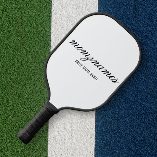 Gepersonaliseerde Beste Mam Ooit Kalligrafie Naam Pickleball Paddle