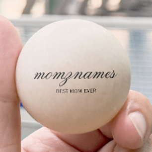 Gepersonaliseerde Beste Mam Ooit Kalligrafie Naam Pingpongbal