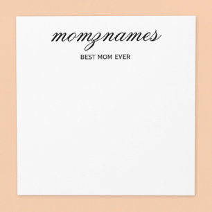 Gepersonaliseerde Beste Mam Ooit Kalligrafie Naam Post-it® Notes