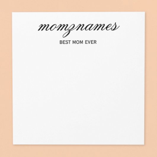 Gepersonaliseerde Beste Mam Ooit Kalligrafie Naam Post-it® Notes