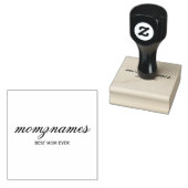 Gepersonaliseerde Beste Mam Ooit Kalligrafie Naam Rubberstempel (Gestempeld)
