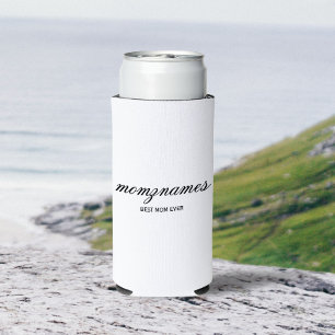 Gepersonaliseerde Beste Mam Ooit Kalligrafie Naam Seltzer Blikjeskoeler