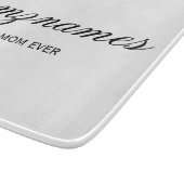 Gepersonaliseerde Beste Mam Ooit Kalligrafie Naam Snijplank (Hoek)