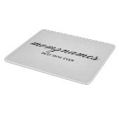 Gepersonaliseerde Beste Mam Ooit Kalligrafie Naam Snijplank (Hoek)