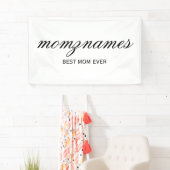 Gepersonaliseerde Beste Mam Ooit Kalligrafie Naam Spandoek (Insitu)
