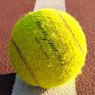 Gepersonaliseerde Beste Mam Ooit Kalligrafie Naam Tennisballen