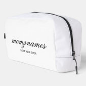 Gepersonaliseerde Beste Mam Ooit Kalligrafie Naam Toilettasje (Rechterhoek)