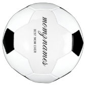 Gepersonaliseerde Beste Mam Ooit Kalligrafie Naam Voetbal (Gedraaid)