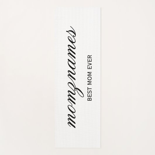 Gepersonaliseerde Beste Mam Ooit Kalligrafie Naam Yogamat (Voorkant)
