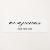 Gepersonaliseerde Beste Mam Ooit Kalligrafie Naam Yogamat (Voorkant (horizontaal))