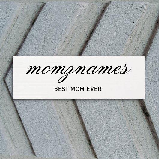 Gepersonaliseerde Beste Mam Ooit Kalligrafie Naam Yogamat
