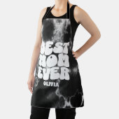 Gepersonaliseerde Beste Mam Ooit Zwart Tie Dye Schort (Insitu)